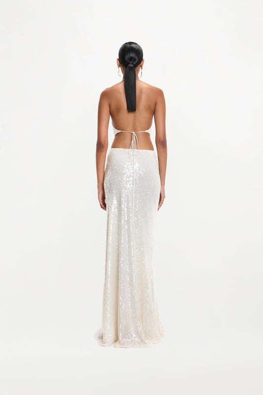 AGNES SKIRT ( IVORY SEQUINS )