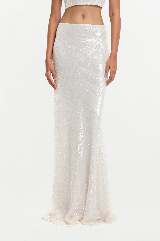 AGNES SKIRT ( IVORY SEQUINS )