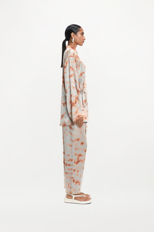 TAO TROUSERS ( MARBLE BRONZE BLUE )