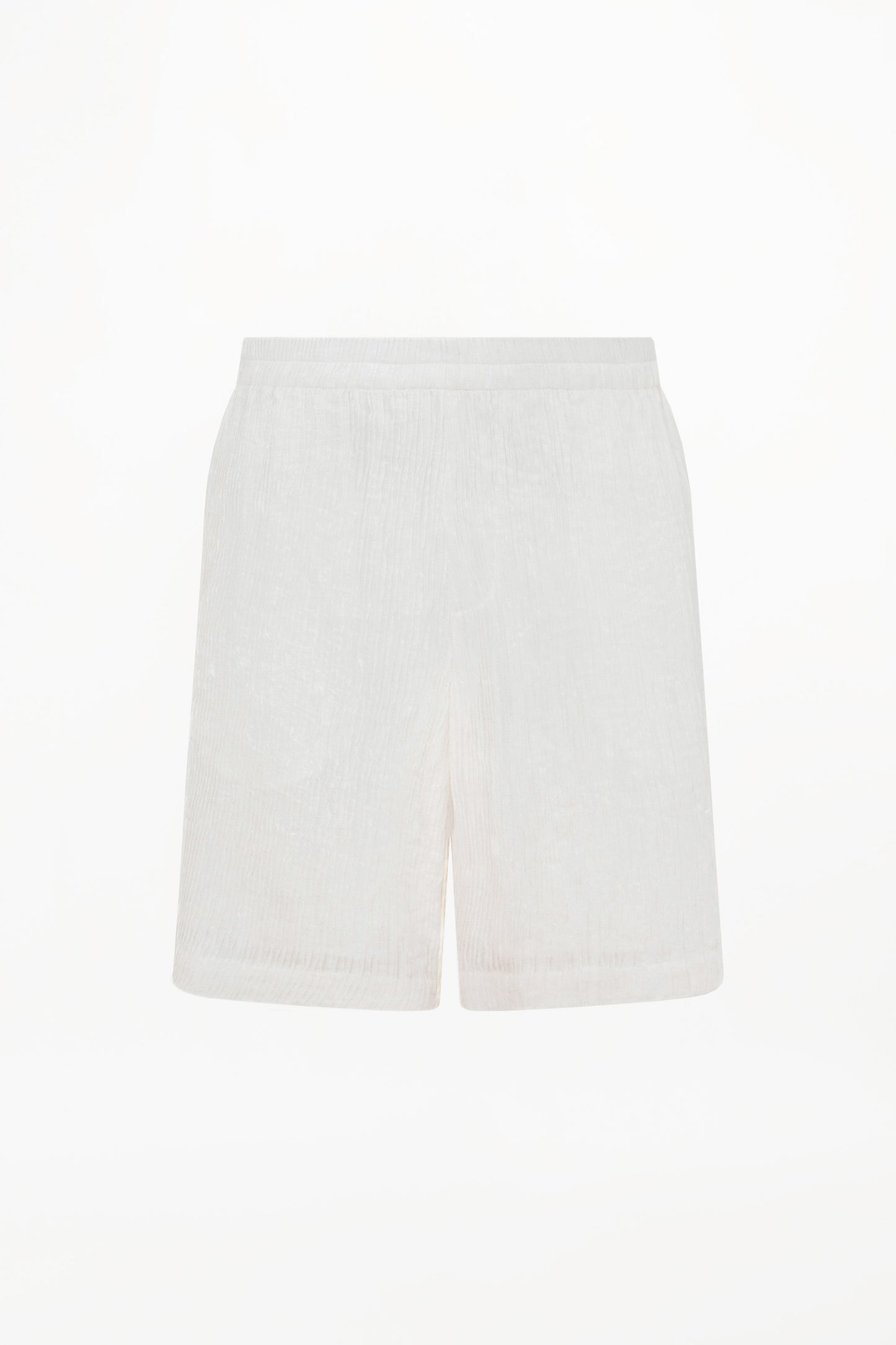 AURELIUS SHORTS ( WHITE SILK PINTUCK )