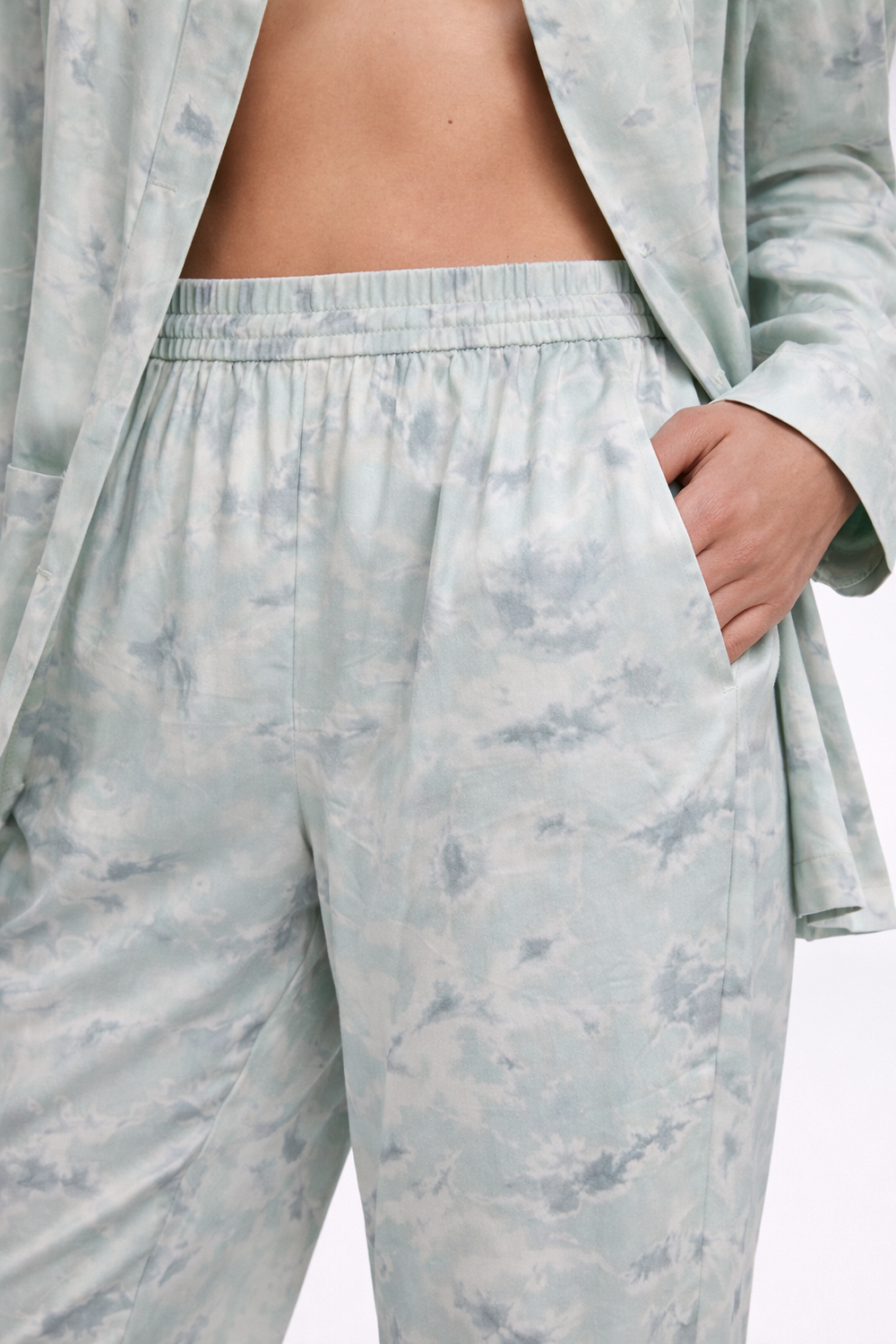 GILBERT TROUSERS ( MINT GREY )